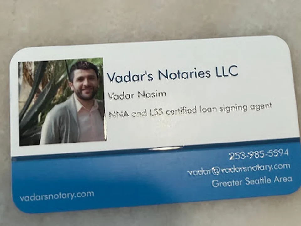 Vadar’s Notaries LLC, Seattle